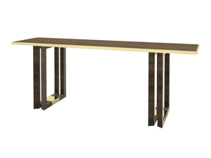 MELODI - Rectangular wooden console table with marble top _ ANA ROQUE INTERIORS